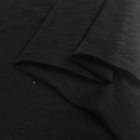PŁOMYK jersey bawełniany - Czarny - 170g