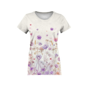 T-SHIRT DAMSKI - FLOWERS wz.10 - zestaw do uszycia