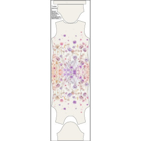 T-SHIRT DAMSKI - FLOWERS wz.10 - zestaw do uszycia