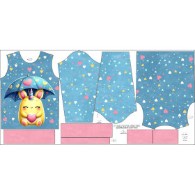 DZIECIĘCA BLUZA (NOE) - VALENTINE'S DAY / MONSTER 2 - zestaw do uszycia