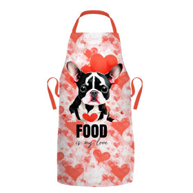 FARTUSZEK - VALENTINE'S DAY / BULDOG - zestaw do uszycia