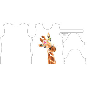 T-SHIRT DAMSKI - ŻYRAFA - single jersey