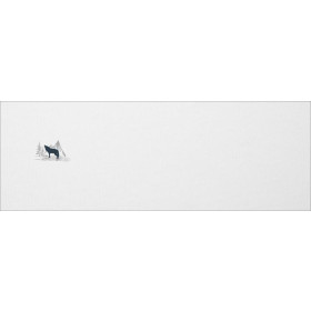 WILK (ADVENTURE) / biała - PANEL PANORAMICZNY SINGLE JERSEY 