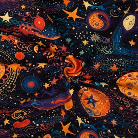 COSMIC GALAXY WZ. 1 - dzianina pętelkowa 