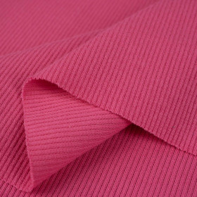 D-04 RÓŻOWY  (PINK) - Dzianina prążkowana (ściągaczowa)