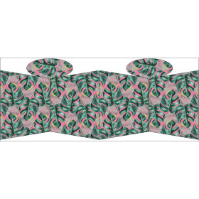 TORBA SHOPPER - MONSTERA wz. 5 / różowy - zestaw do uszycia