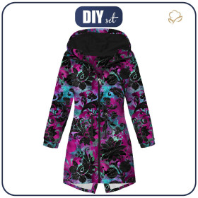 PANEL NA PARKE DAMSKĄ (ANNA) -  FLORAL WZ. 9 - softshell L
