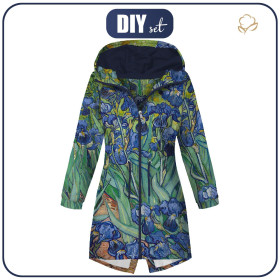 PARKA DAMSKA (ANNA) - IRYSY (Vincent van Gogh) - zestaw do uszycia