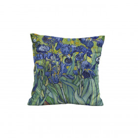 PODUSZKA 45X45 - IRYSY (Vincent van Gogh) - tkanina bawełniana - zestaw do uszycia