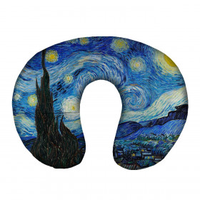 PODUSZKA NA SZYJĘ - GWIAŹDZISTA NOC (Vincent van Gogh) - zestaw do uszycia