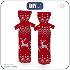 POKROWIEC NA BUTELKĘ - SWETEREK wz. 1 - DIY set 