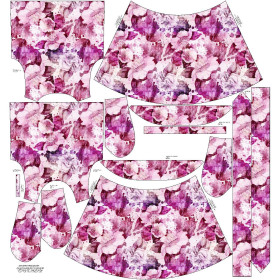 SUKIENKA "EMMA" - PINK PARADISE WZ. 2 - Jersey wiskozowy z elastanem