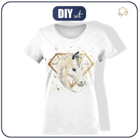 T-SHIRT DAMSKI M - KOŃ wz. 4 - single jersey 