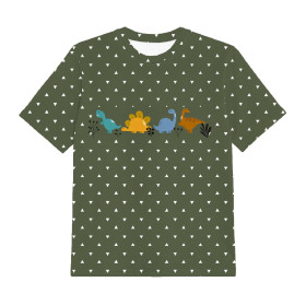 T-SHIRT DZIECIĘCY - KOLOROWE DINOZAURY - single jersey ITY