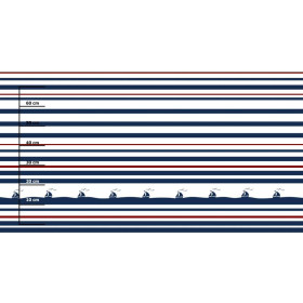 STATKI / paski (marine) - panel tkanina wodoodporna