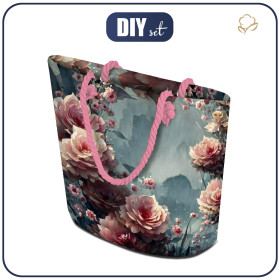 TORBA SHOPPER - VINTAGE FLOWERS wz. 8 - zestaw do uszycia