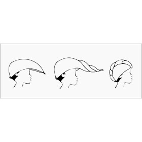 TURBAN KĄPIELOWY - JASNOSZARY