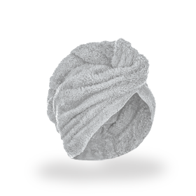 TURBAN KĄPIELOWY - JASNOSZARY
