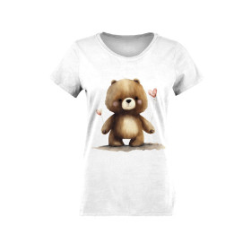 T-SHIRT DAMSKI - VALENTINE'S DAY / BEAR - zestaw do uszycia