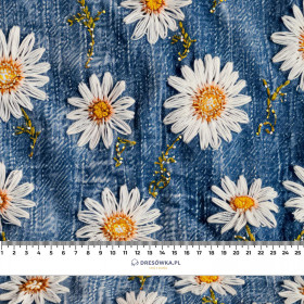 DAISIES DENIM IMITATION WZ. 2 - tkanina bawełniana