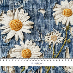 DAISIES DENIM IMITATION WZ. 3 - Panama 220g