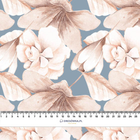 RETRO FLOWERS WZ. 2 - Muślin bawełniany