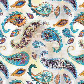 BOHO PAISLEY - Muślin bawełniany