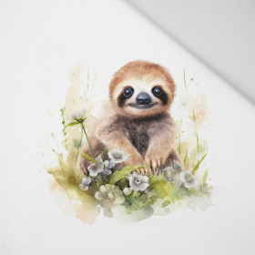 WATERCOLOR SLOTH - PANEL (60cm x 50cm) Panama 220g