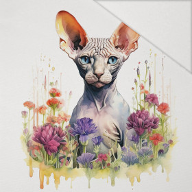 WATERCOLOR SPHINX - PANEL (75cm x 80cm) Hydrofobowa dzianina drapana 