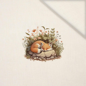 SLEEPING FOX - panel (40cm x 40cm) Len 100%