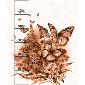 BEAUTIFUL BUTTERFLY WZ. 1 / peach fuzz - panel (60cm x 50cm)