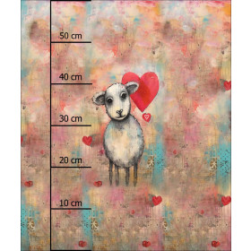 SHEEP PORTRAIT - PANEL (60cm x 50cm) tkanina wodoodporna