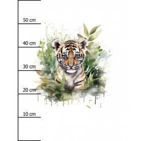 WATERCOLOR TIGER - PANEL (60cm x 50cm) tkanina wodoodporna