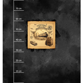 TRAVEL TIME WZ. 9 - PANEL (75cm x 80cm) SINGLE JERSEY ITY