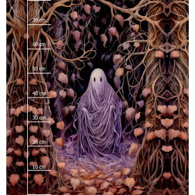 FOREST SPIRIT - PANEL (75cm x 80cm) dzianina drapana z elastanem ITY