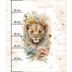 BABY LION - PANEL (60cm x 50cm) Hydrofobowa dzianina drapana 