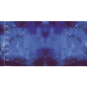 DARK BLUE SPECKS - PANEL (80cm x 155cm) dzianina drapana z elastanem ITY