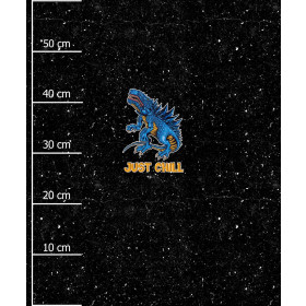 BLUE DRAGON WZ. 1 / czarny - panel (60cm x 50cm)