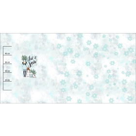 LET IT SNOW wz. 2 (ZIMA W MIEŚCIE) - PANEL PANORAMICZNY (80cm x 155cm)