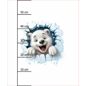 HAPPY BEAR - PANEL (60cm x 50cm) tkanina wodoodporna