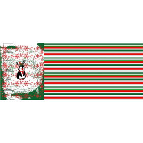 PINGWIN RENIFER 2.0 / zielony - PANEL PANORAMICZNY (60 x 150cm)