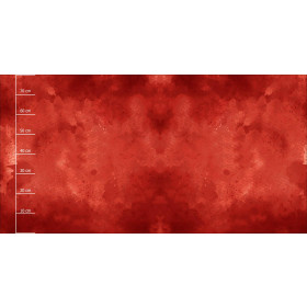 RED SPECKS - PANEL (80cm x 155cm) dzianina drapana z elastanem ITY