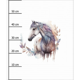 WATERCOLOR HORSE - PANEL (60cm x 50cm) softshell