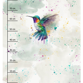 WATERCOLOR HUMMINGBIRD - PANEL (75cm x 80cm) lycra 300g