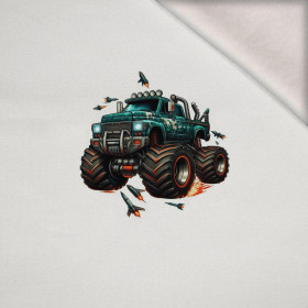 MONSTER TRUCK WZ. 2 - PANEL (60cm x 50cm) dzianina drapana z elastanem ITY