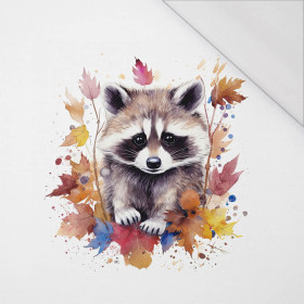 WATERCOLOR RACCOON WZ. 2 - panel (75cm x 80cm) SINGLE JERSEY