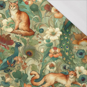 ART NOUVEAU CATS & FLOWERS WZ. 2 - single jersey 