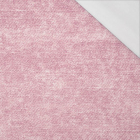 PRZECIERANY JEANS (róż kwarcowy) - single jersey z elastanem 