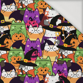 HALLOWEEN CATS WZ. 2 - Jersey wiskozowy