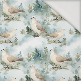 PASTEL BIRDS WZ. 2 - Jersey wiskozowy